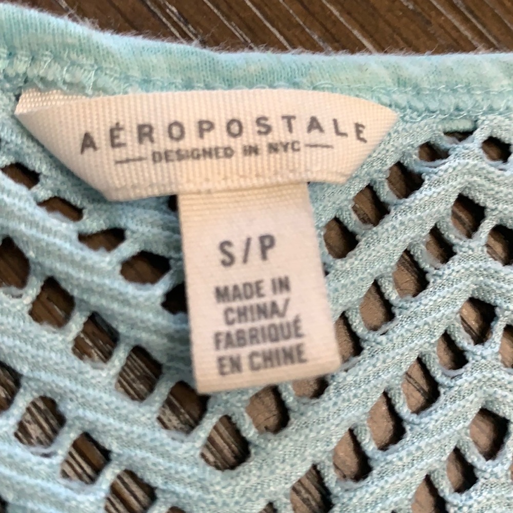 Aeropostale light turquoise tank top - Picture 14 of 17